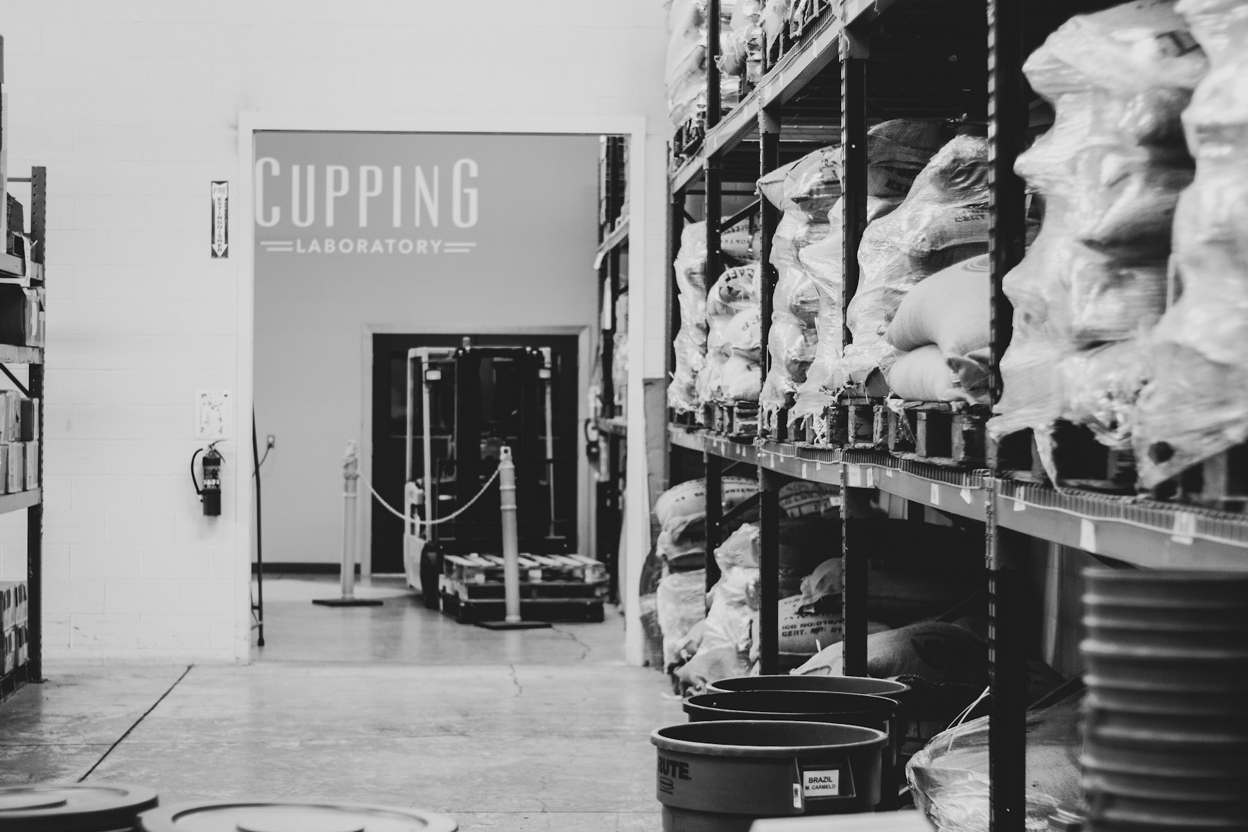 Armazenamento comercial de café verde em grãos